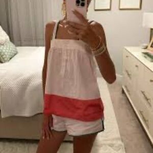 Lake Pink Pyjama Set Top and Shorts 100% Cotton XL